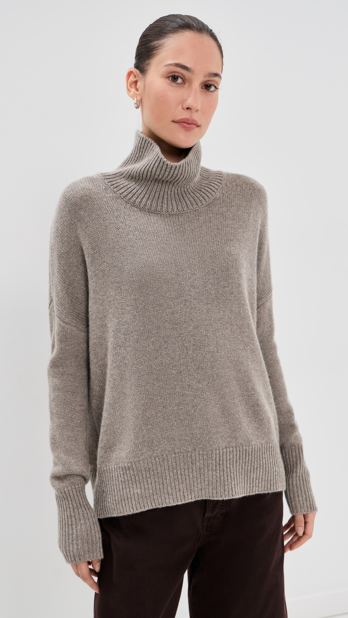 LISA YANG Heidi Cashmere Sweater Truffle 0 | Shopbop
