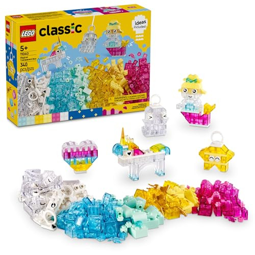 LEGO Classic Magical Transparent Box - Preschool Learning Toy for Boys and Girls, Ages 5+ - Birthday Gift for Kids - Beginner Construction Set - Colorful Building Bricks Toy - 11040 | Amazon (US)