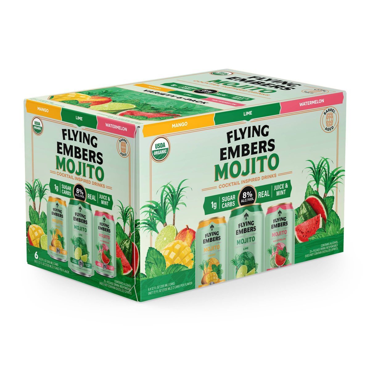 Flying Embers Sparking Mojito Variety - 6pk/12 fl oz Cans | Target