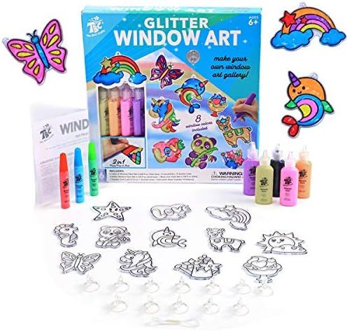 TBC The Best Crafts Glitter Window Art for Kids, DIY Stained Glass Effect Acrylic Suncatchers Arts & | Amazon (US)