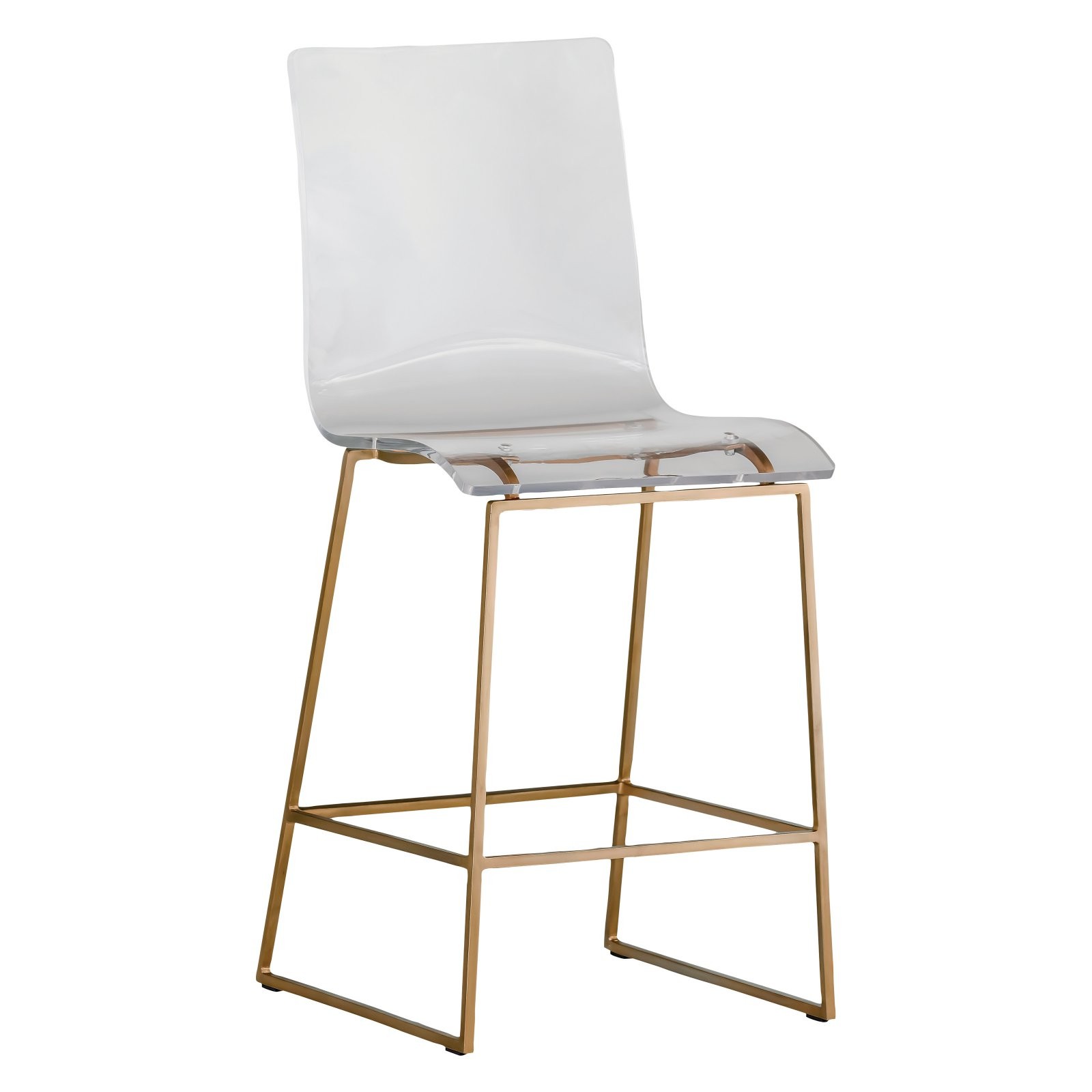 Gabby King Acrylic Counter Stool Gold | Hayneedle