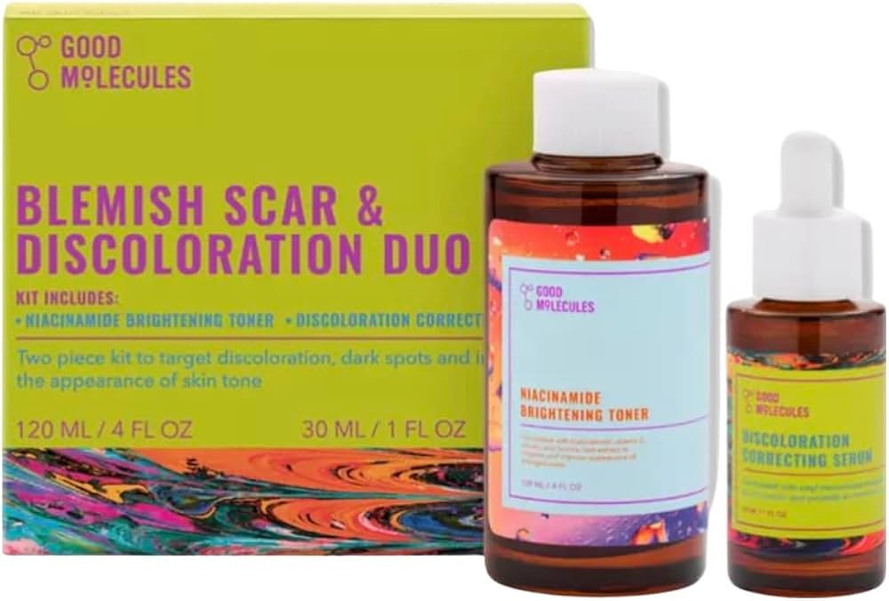 Good Molecules Blemish Scar & Discoloration Duo - Niacinamide Brightening Toner (120 ml/4 oz) and... | Amazon (US)