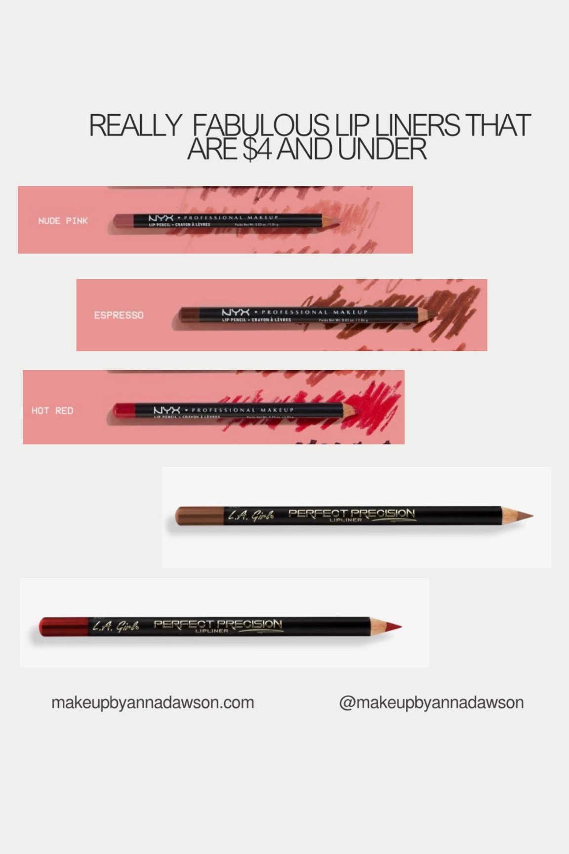 Some of my favorite lip liners that happen to all be $4 and under 

#LTKSaleAlert #LTKBeauty #LTKStyleTip