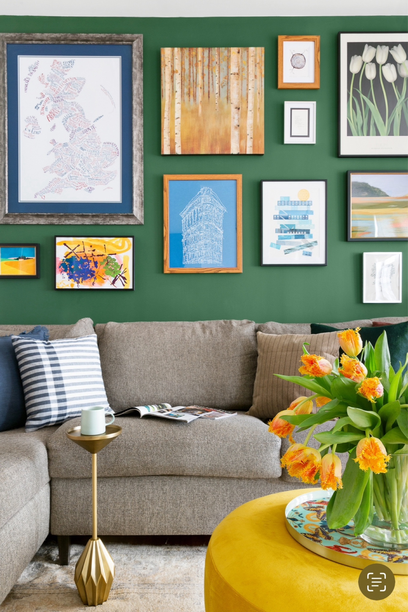 Gallery and accent wall!