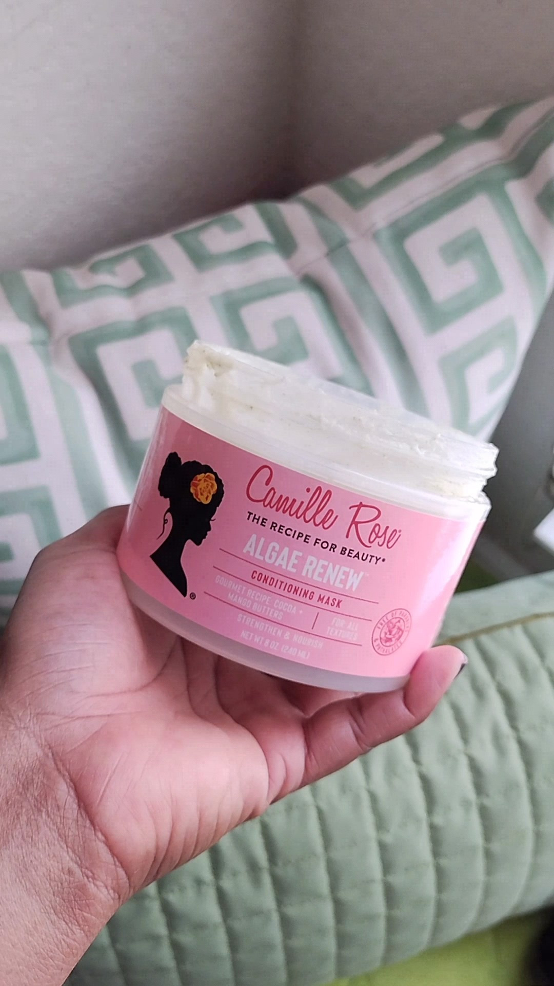 When my type 4 high porosity coily curls need some deep conditioning yet strengthening, I'm grabbing this mask by Camille Rose. It has cocoa and mango butter plus blue green algae.🌿

#LTKselfcare #LTKBeauty