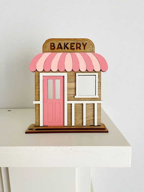 Pink Bakery Stand Tiered Tray Christmas Theme Christmas - Etsy | Etsy (US)