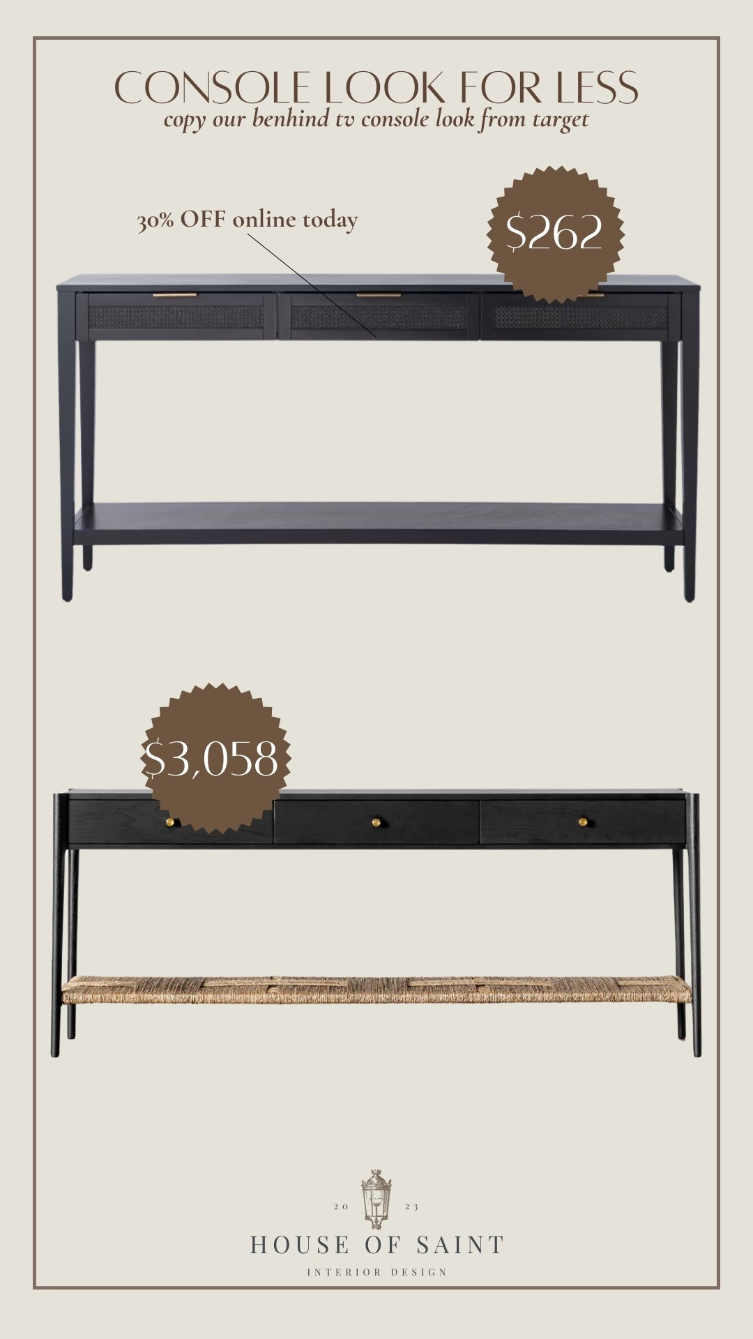 This is your sign you don’t need to spend $$$$ to get the designer look 👀

I found a console that gives the same elevated, high-end feel for a fraction of the price—and honestly… you’d never know the difference. It’s all about the silhouette + styling, not the price tag.

If you’ve been eyeing those $$$ consoles, this is your “add to cart” moment 🤍

Linked the exact look-for-less + everything I’d style on top. 

 #LTKHome