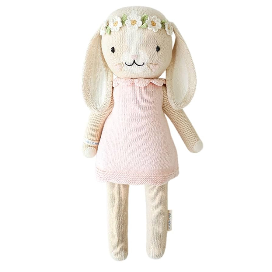 cuddle + kind Hannah The Bunny Blush Little 13" Hand-Knit Doll – 1 Doll = 10 Meals, Fair Trade,... | Amazon (US)