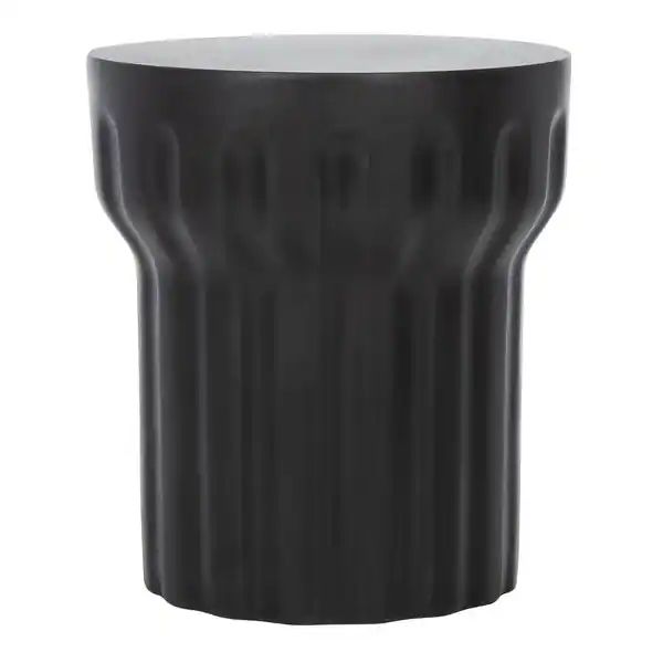 SAFAVIEH Vesta Indoor/ Outdoor Modern Black Concrete Round Accent Table - 15.7" W x 15.7" L x 17.... | Bed Bath & Beyond