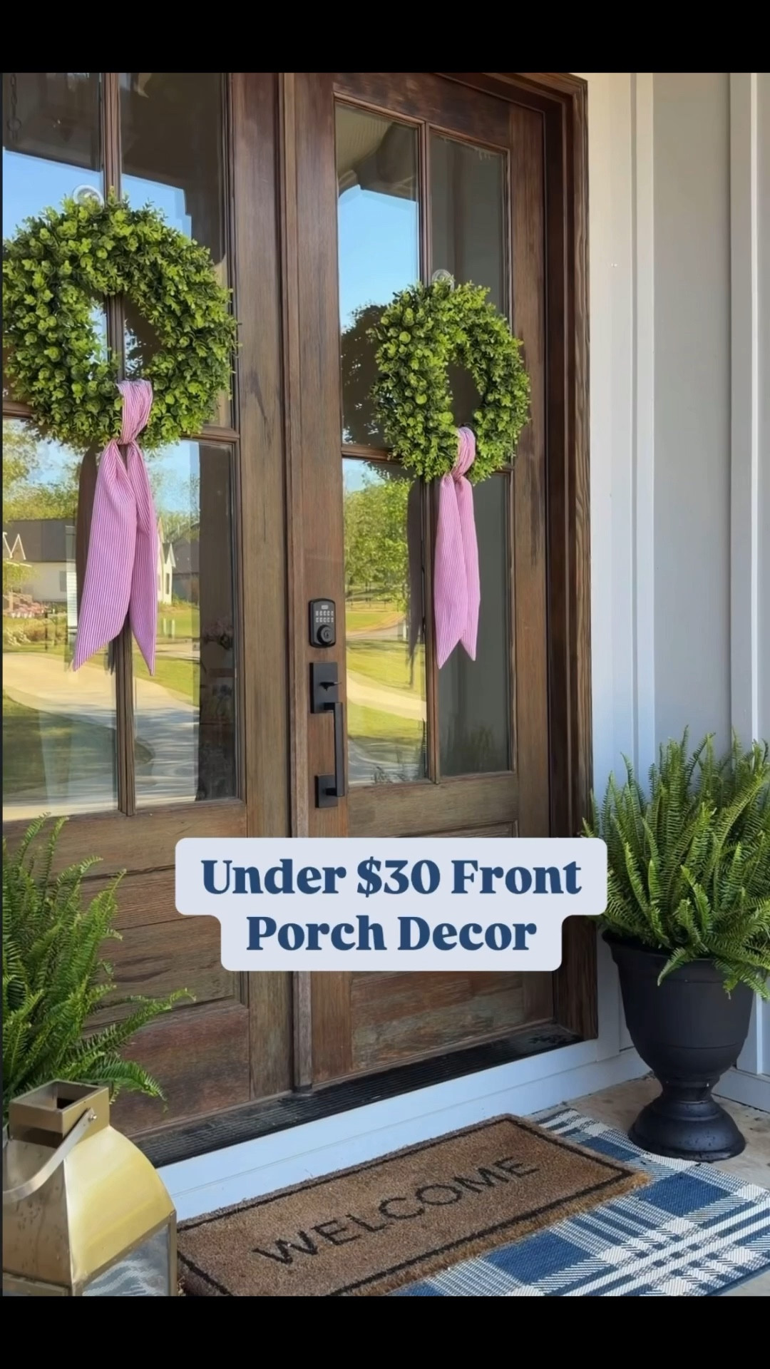 $16 Planters & $8 Wreath Sashes!

These planters are amazing quality and were only $16 each! And my wreath sashes came in a pack of two for $8 total!

The most expensive thing on my porch was $30 and that was the navy rug under my welcome mat!

Even my wreaths were under $30 each💐☀️🤍
#FrontPorchDecor
#PorchStyling
#BudgetDecor
#DecorOnABudget
#AmazonHomeFinds
#AffordableHome
#HomeDecorInspo
#PorchRefresh
#Under30Finds
#CozyHomeVibes
#SummerHomeDecor 
#AmazonFinds

Front porch decor inspo
Affordable outdoor decor

#LTKSeasonal #LTKHome #LTKdayinmylife