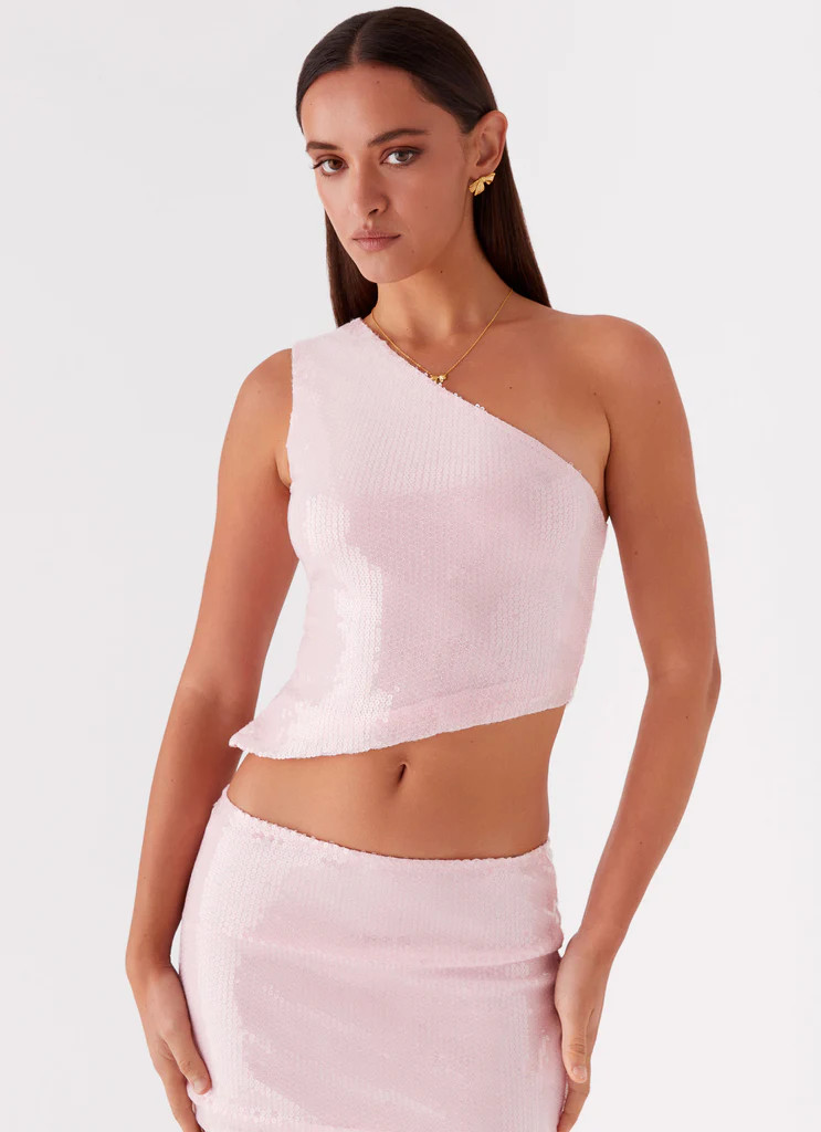 Perfect Fantasy Sequin Top - Pink | Peppermayo (Global)