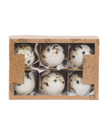 Made In Poland 6pk Handmade Glass Ornaments | TJ Maxx