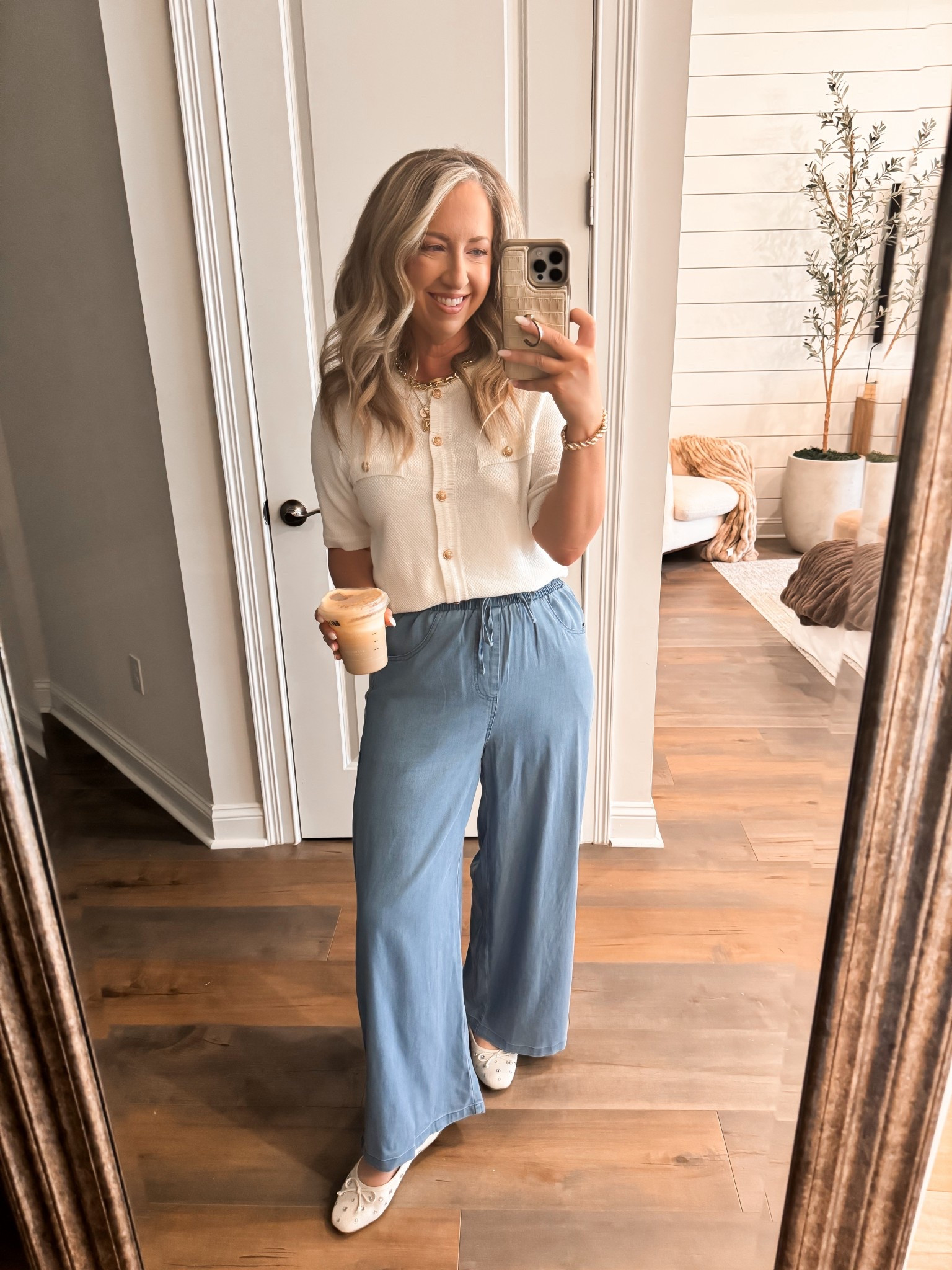 Amazon fashion Amazon finds teacher outfit casual workwear outfits fall outfit fall workwear chambray pants size small 

#LTKWorkwear #LTKFindsUnder50