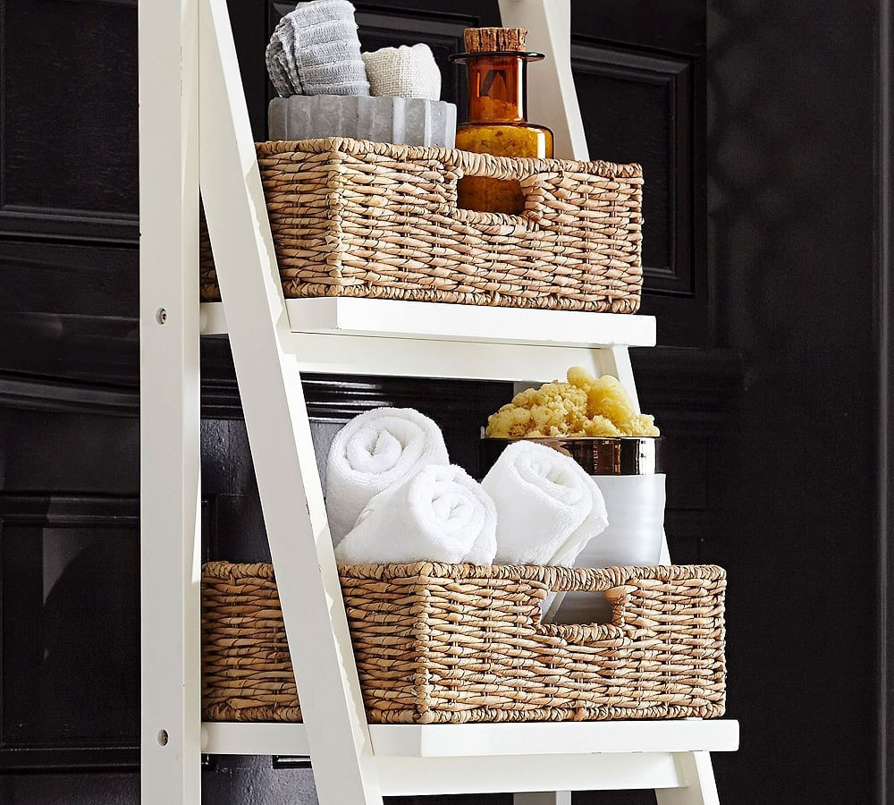 Ainsley Bath Ladder Storage Baskets, Set of 4 | Pottery Barn (US)