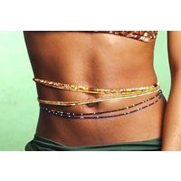 Assorted Colors Beaded Waist Beads - African Beads- Tracking Waistbeads For Weight Loss Jewelry With Clasps | Etsy (US)