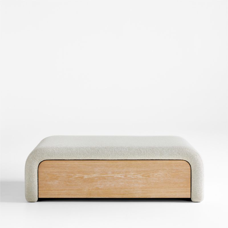 Smith Upholstered Storage Ottoman | Crate & Barrel | Crate & Barrel
