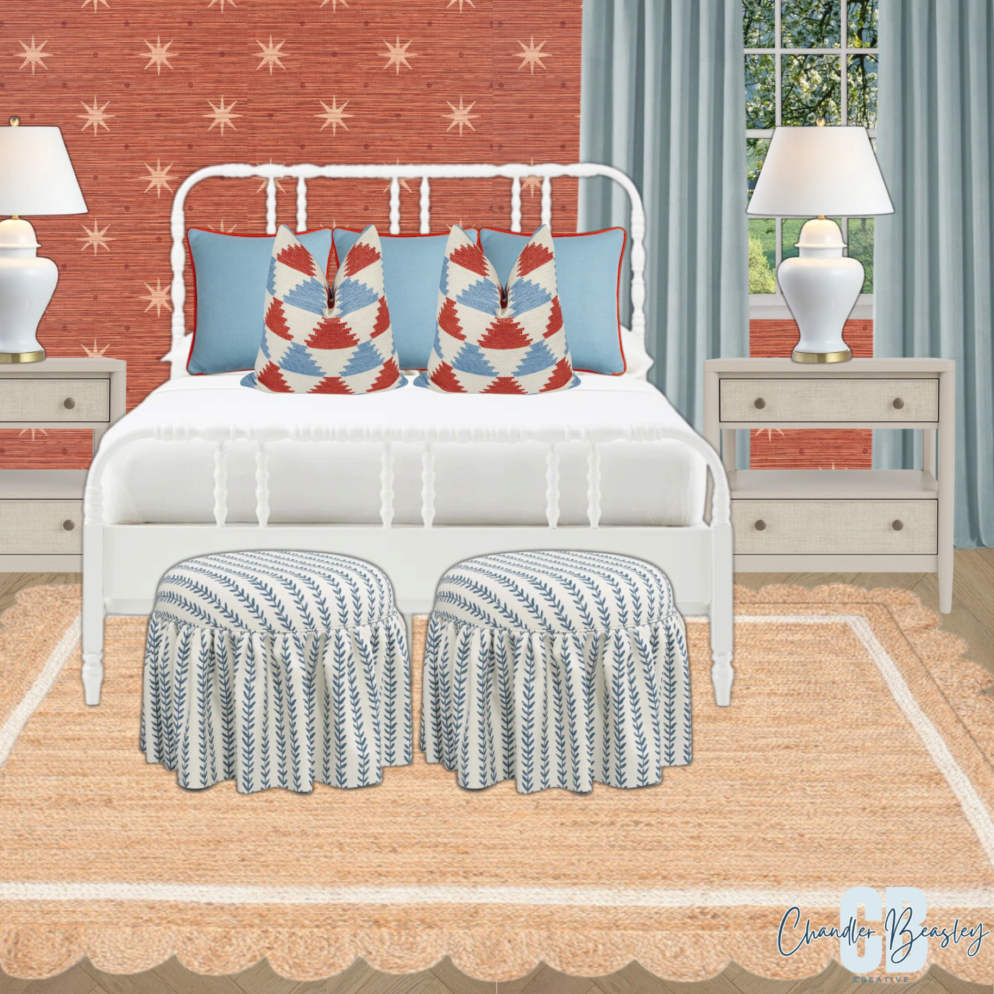 Fourth of July inspired moodboard!! Love this Americana bedroom! 

#LTKSeasonal #LTKHome #LTKSummerSales