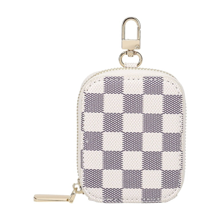 Daisy Rose Rectangle Checkered Coin Purse Pouch Change Wallet Holder with clasp - PU Vegan Leathe... | Walmart (US)