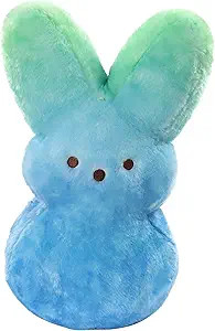 Animal Adventure | Shaggy Bunny Peeps | 15” Collectible Plush | Blue Green | Amazon (US)