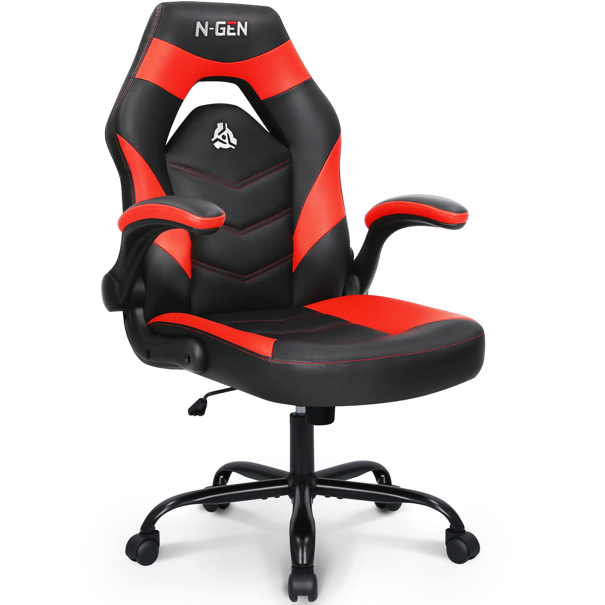 N-GEN Video Gaming Chair Ergonomic Computer Desk Office Chair with Lumbar Support Adjustable Heig... | Amazon (US)