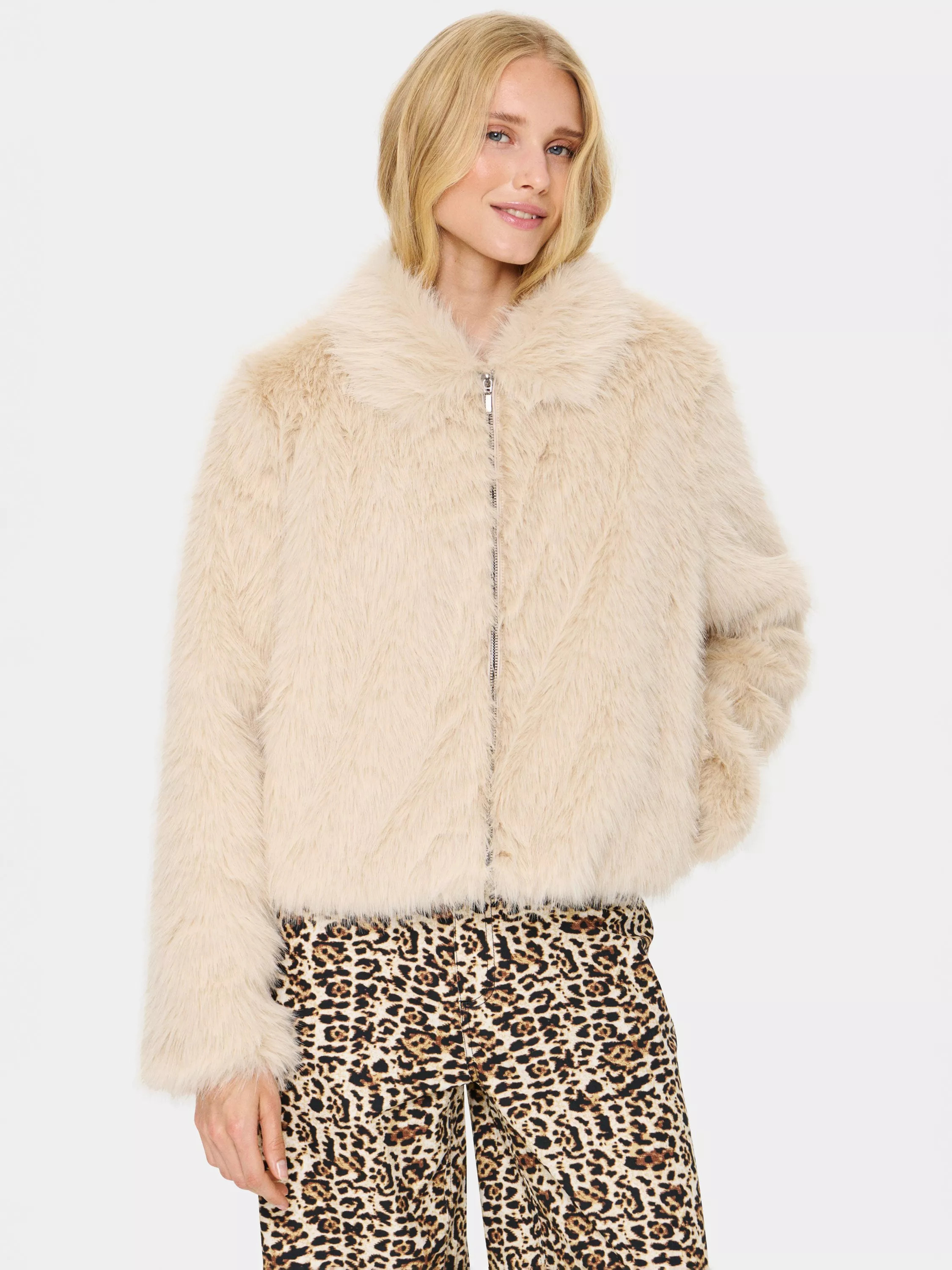 Saint Tropez ZaselineSZ Long Sleeve Faux Zip Jacket | John Lewis (UK)