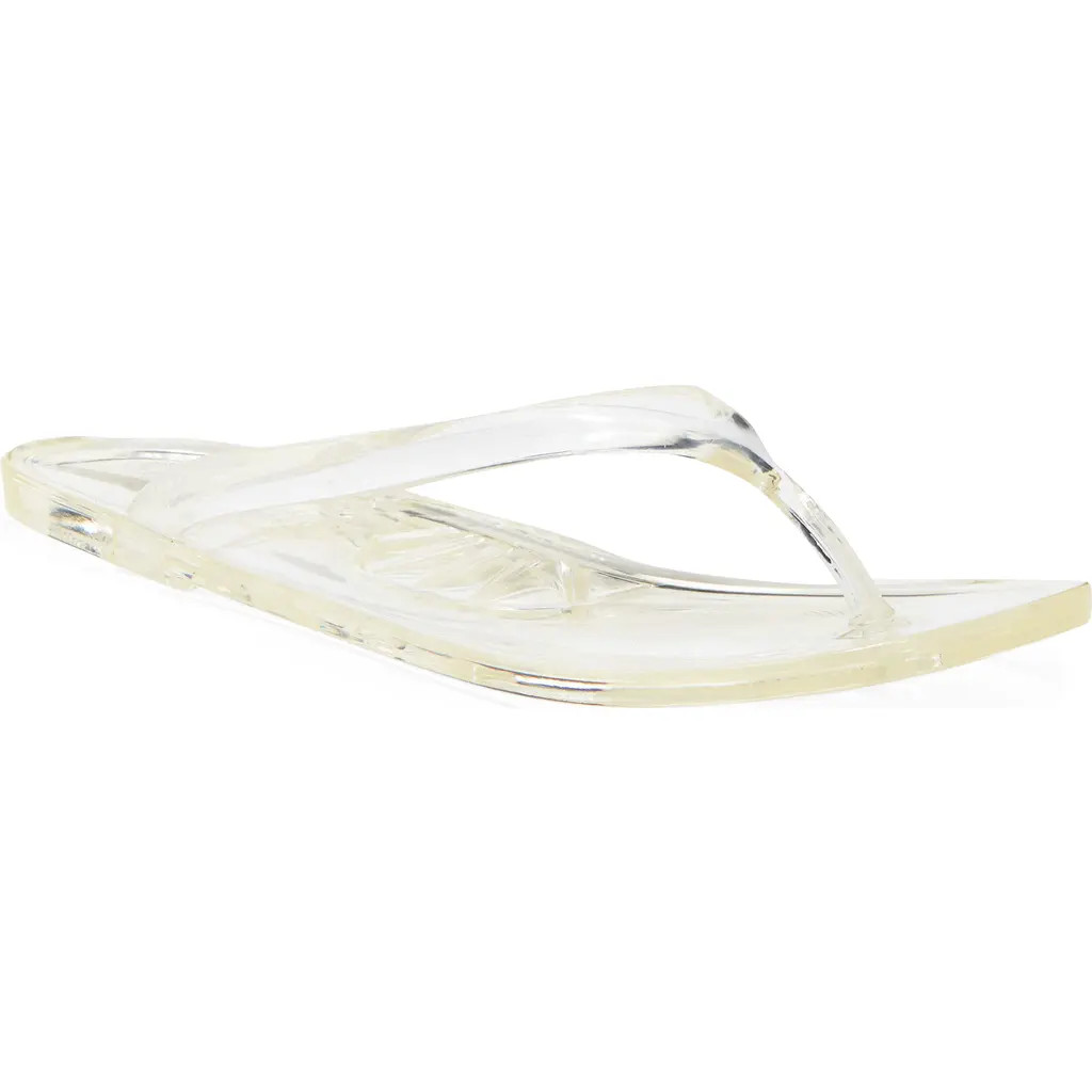 Jeffrey Campbell Beach Day Jelly Flip Flop in Clear at Nordstrom, Size 10 | Nordstrom