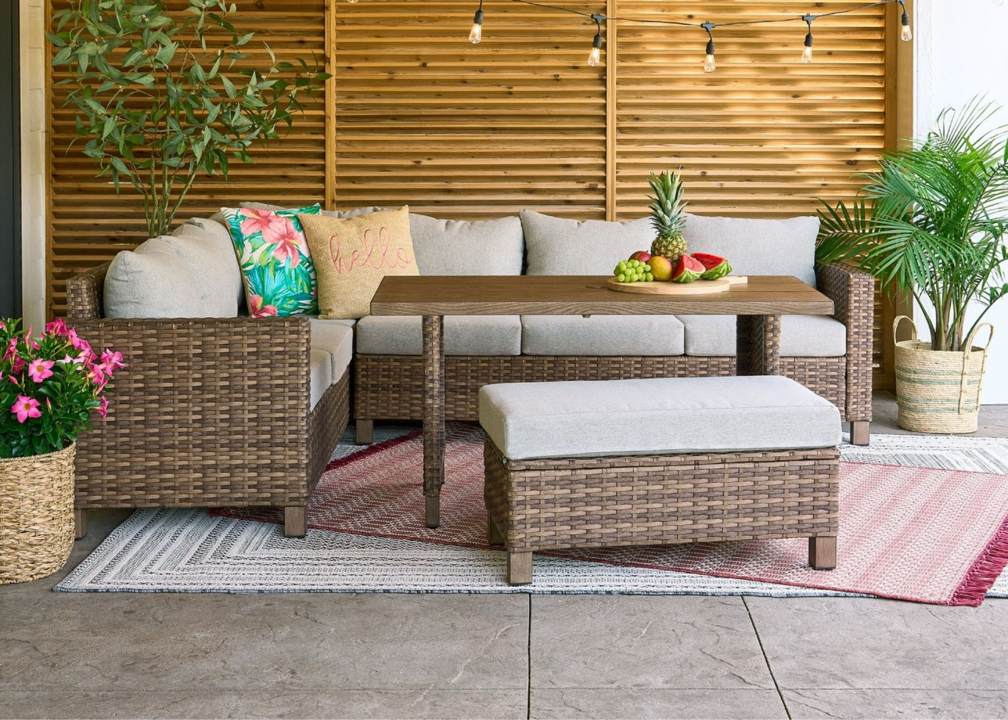 Our new patio set is on sale and we have LOVED it!! Such good quality and love the brown color!!  The cushions also look high end but at a very affordable price!! 

#LTKSeasonal #LTKSaleAlert