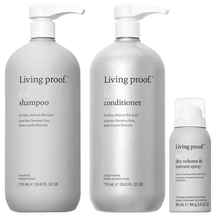 Living Proof Jumbo Full Shampoo and Conditioner with Mini Dry Volume & Texture Hair Spray Gift S... | Sephora (US)