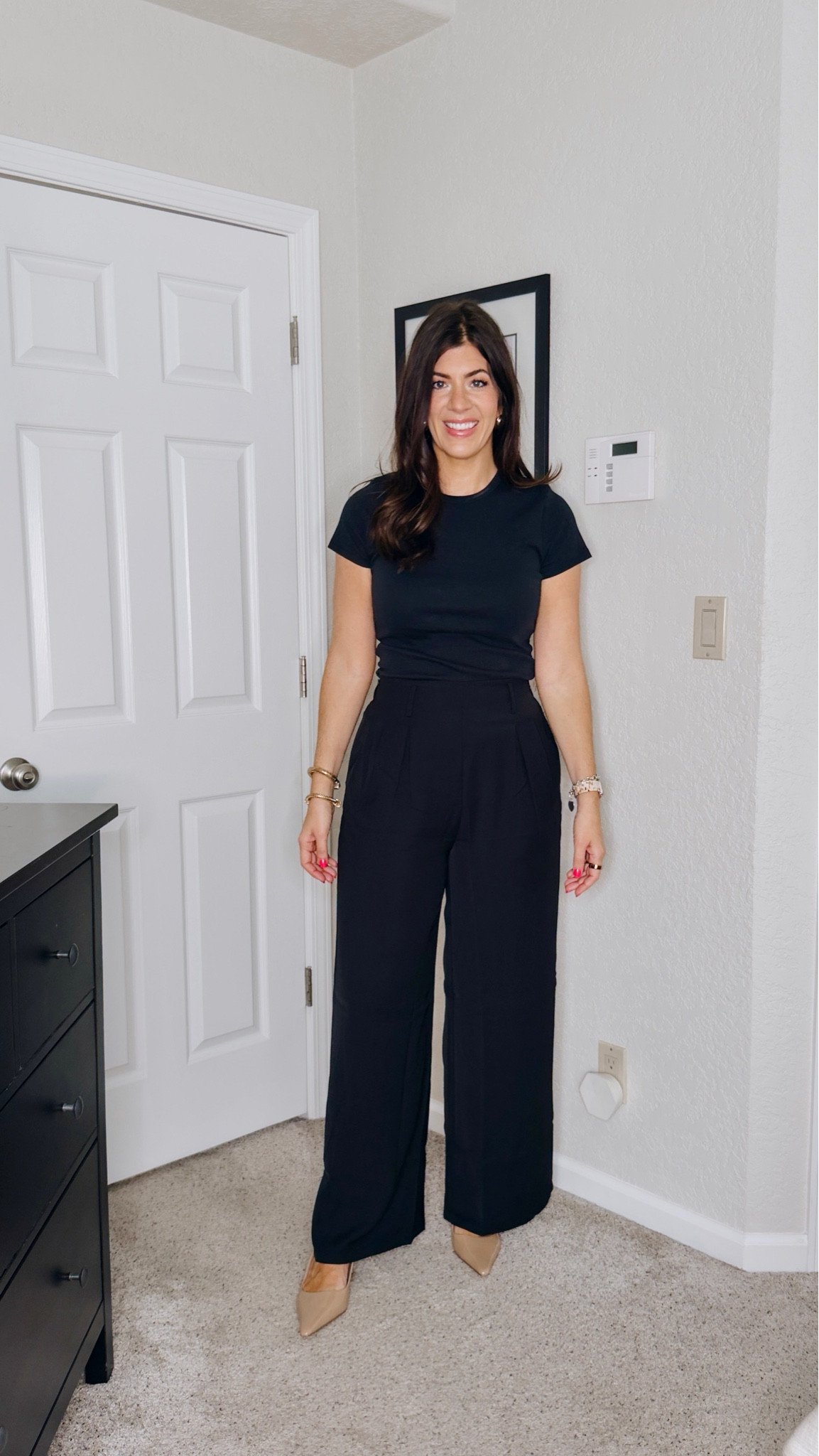 Medium tee
Large long trouser 

#LTKSaleAlert #LTKMidsize #LTKTall