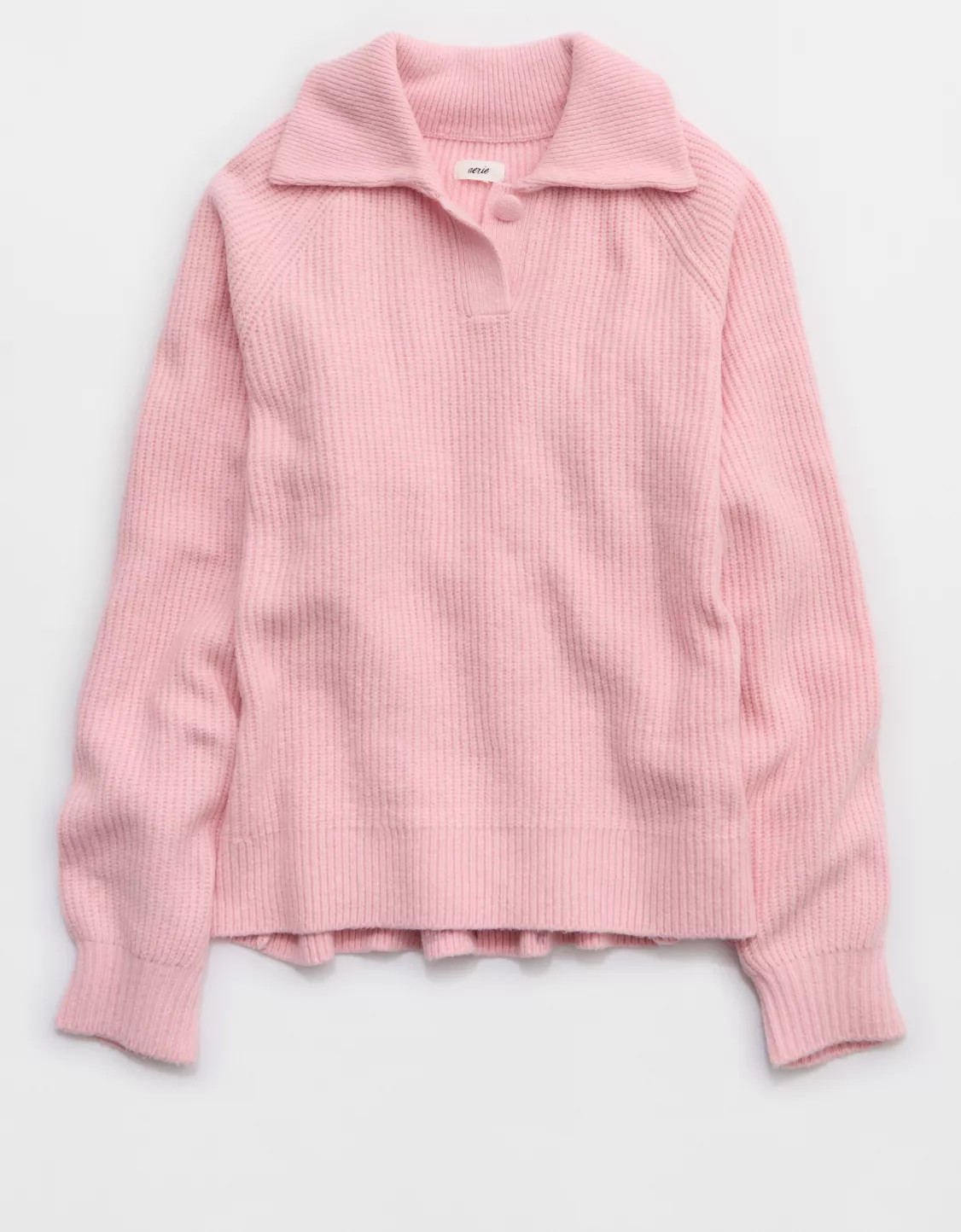 Aerie unREAL Classic Quarter Button Sweater | Aerie