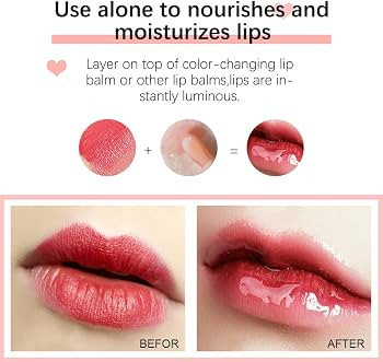 Plumping Lip Oil,Hydrating Lip Gloss Tinted Lip Balm Lip Care Transparent Toot Lip Oil,Big Brush ... | Amazon (US)