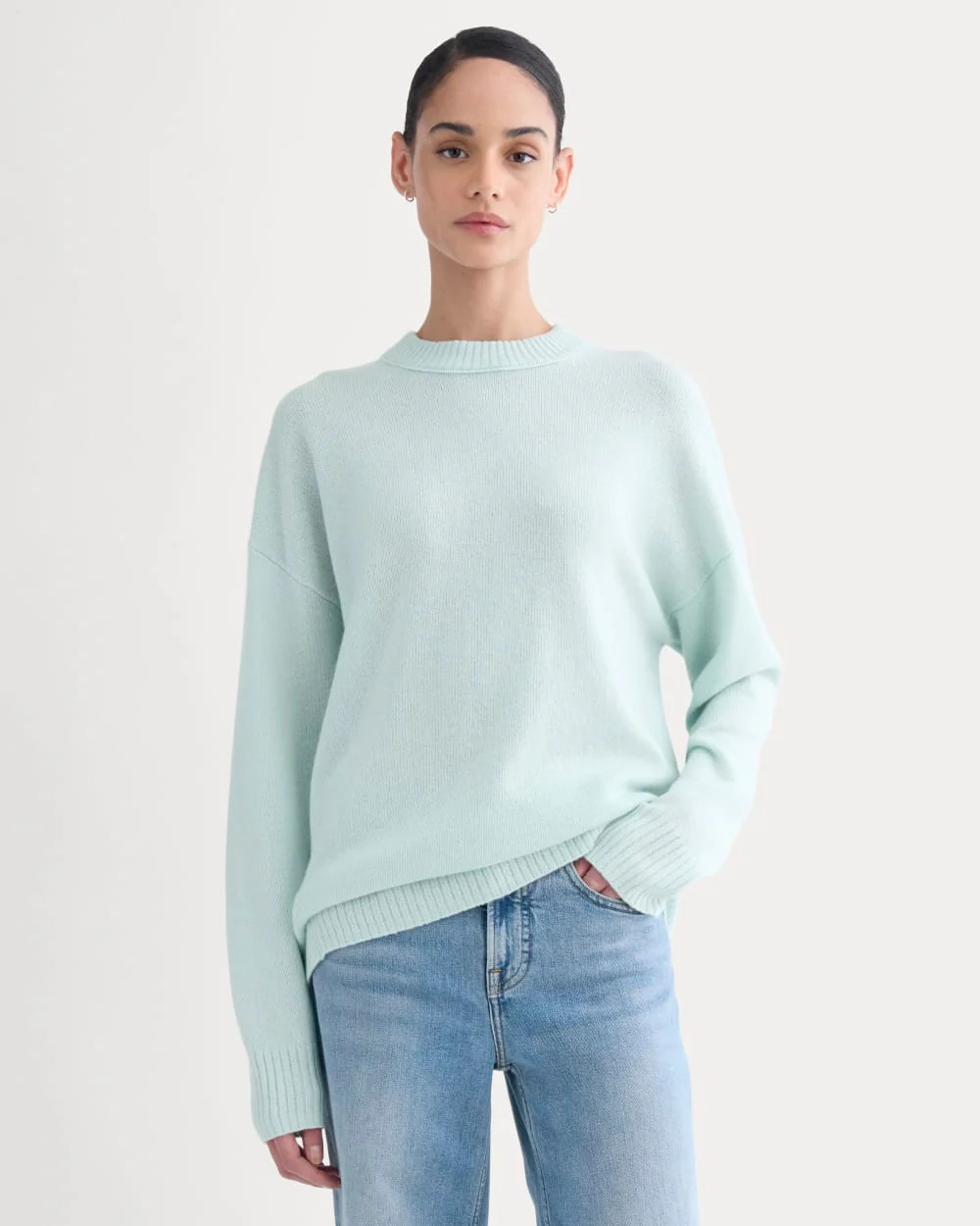 Cashmere Boyfriend Sweater | Chalk Blue | Everlane