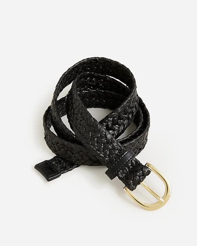 Classic belt in raffia | J. Crew US