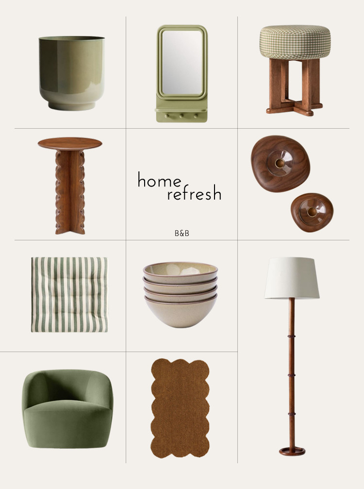 Home Refresh with 1970s-inspired earthy greens and rich browns. 

 #LTKHome