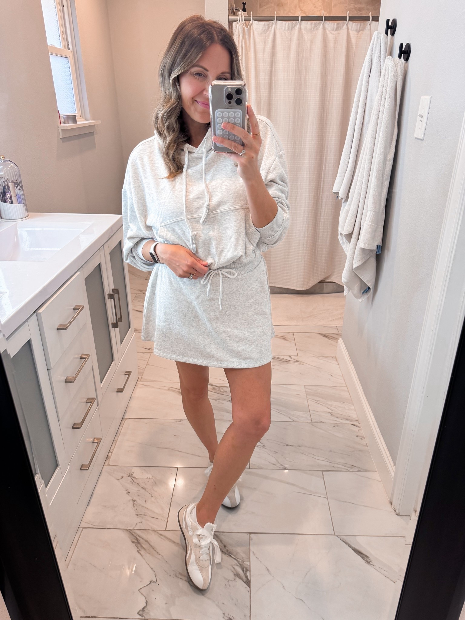 Small in both! 

#LTKdayinmylife #LTKootd #LTKOver40