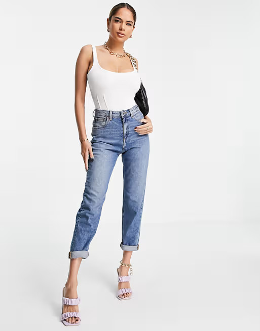 ASOS DESIGN corset seamed bodysuit in white | ASOS | ASOS (Global)