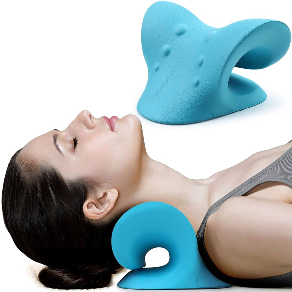 RESTCLOUD Neck and Shoulder Relaxer, Cervical Traction Device for TMJ Pain Relief and Cervical Sp... | Amazon (US)
