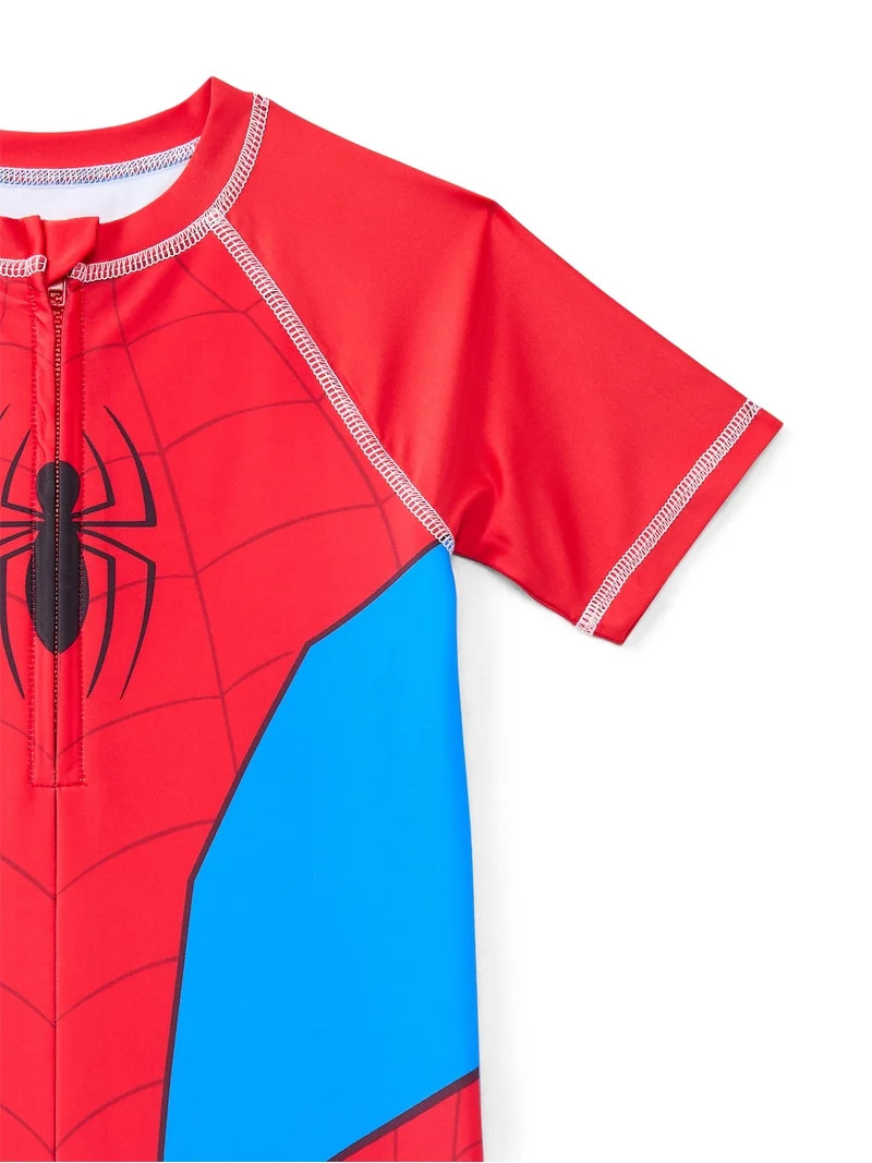 Character Toddler Boy Cosplay One-Piece Zip Swimsuit, Sizes 2T-5T | Walmart (US)