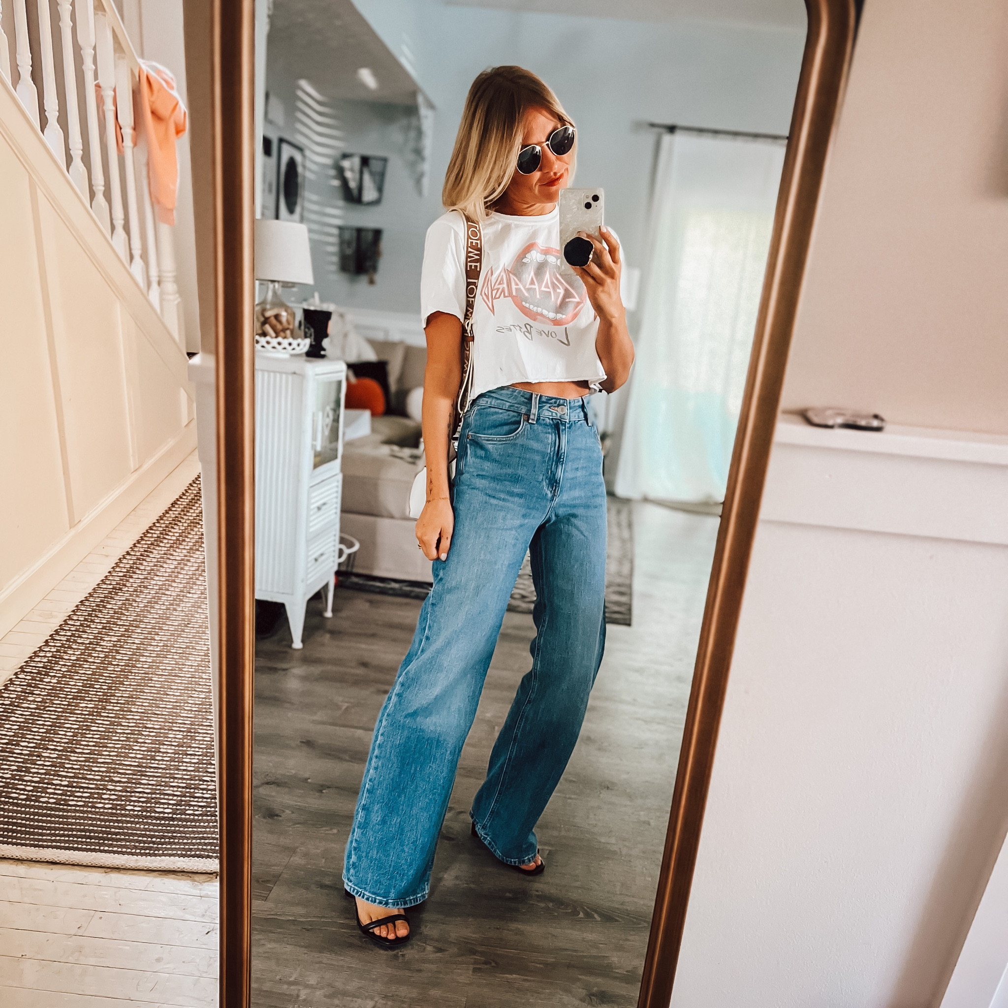 High waisted denim. Wearing a size 2 

#LTKFind #LTKunder50 #LTKSeasonal