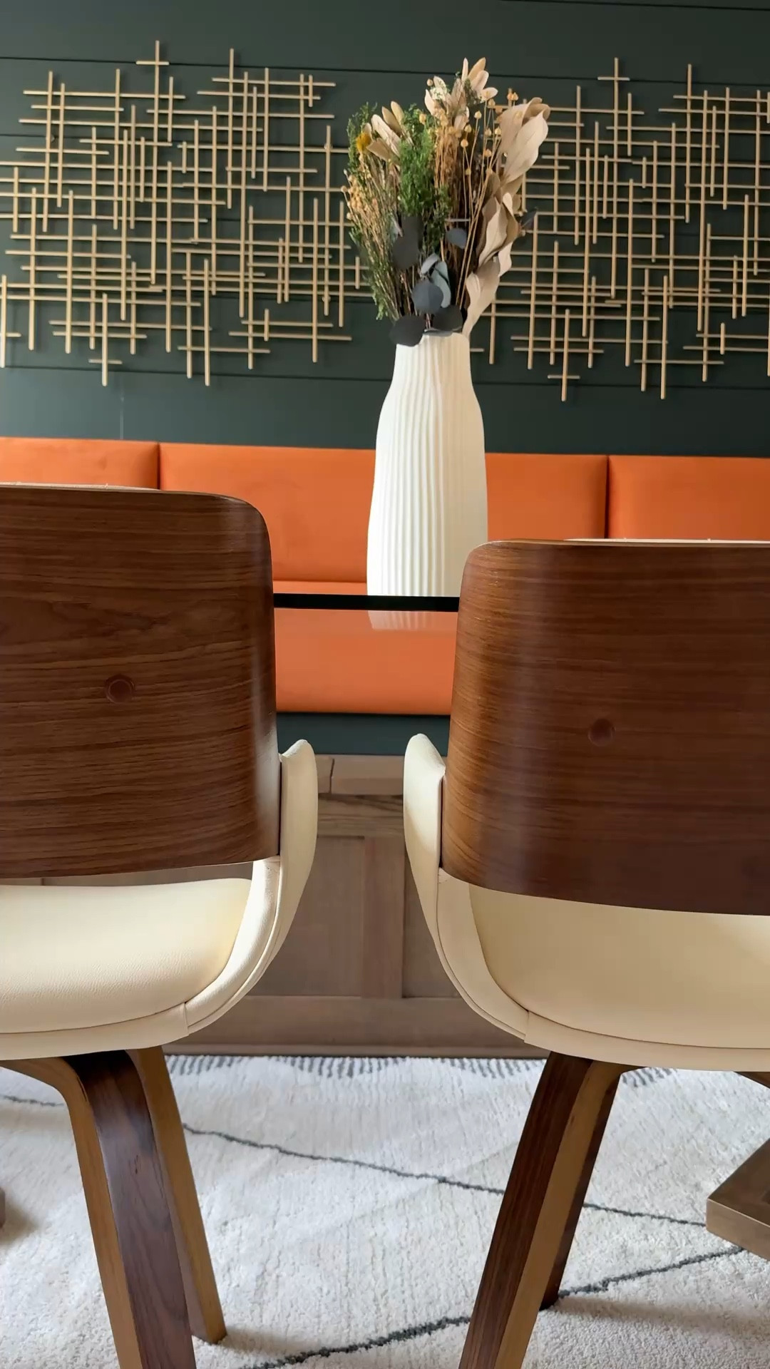 Sometimes a simple chair swap can refresh the whole space.
These warm wood dining chairs instantly elevated this corner of our dining room — I love the neutral upholstery and clean lines.
Neutral upholstered chairs are one of my favorite ways to soften a dining space without making it feel heavy.



#LTKHome