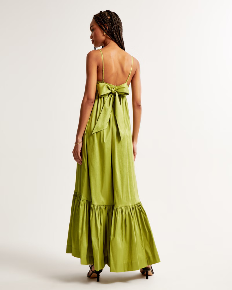 Drama Bow-Back Taffeta Gown | Abercrombie & Fitch (US)
