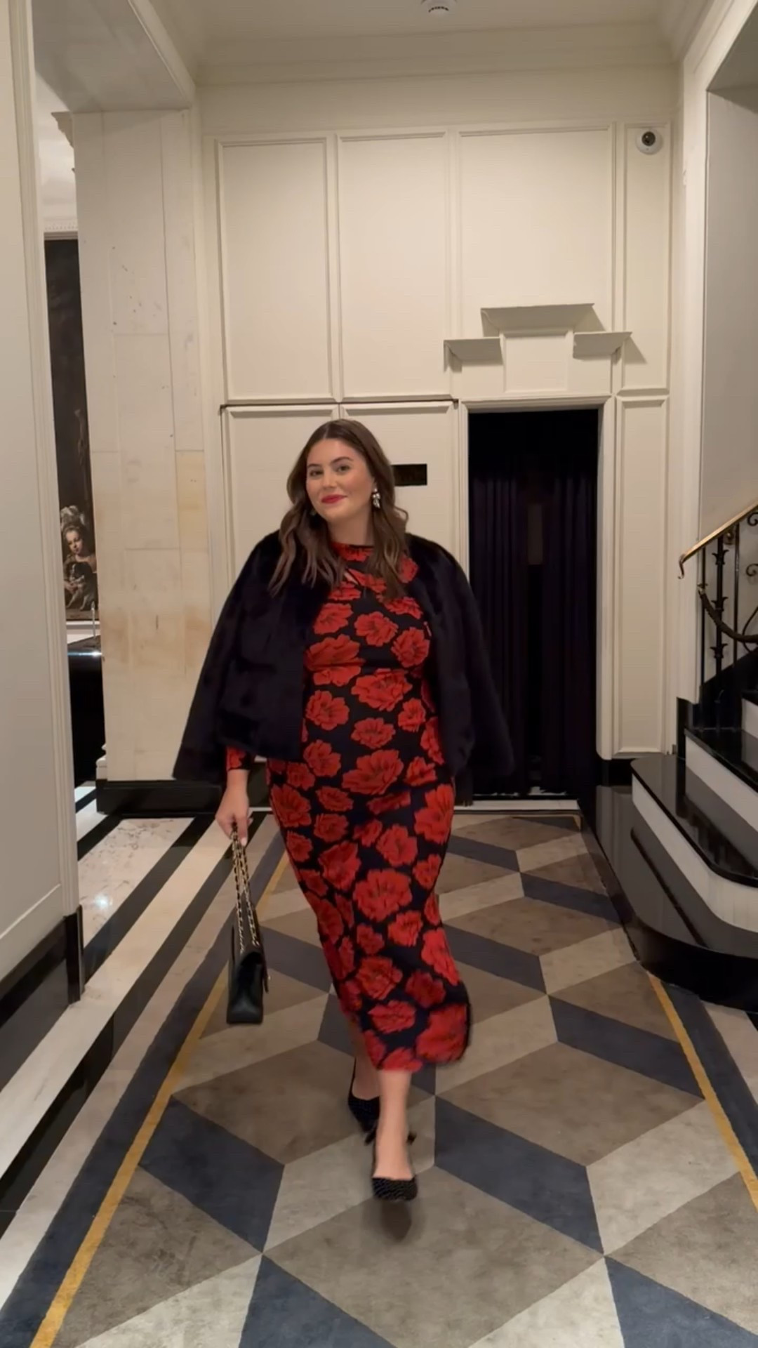 Holiday dinner outfit - wearing size XXL in coat, 18 in dress. 

#LTKSeasonal #LTKHoliday #LTKPlusSize