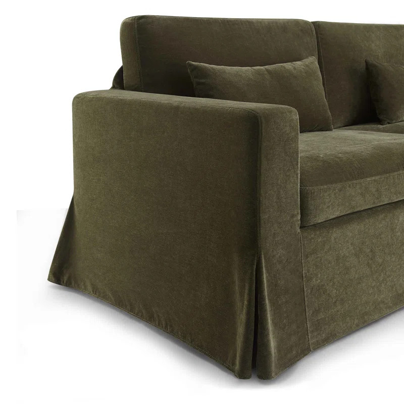 83.9" MINIMORE Modern Style Brenda Sofa With Slipcover | Wayfair North America