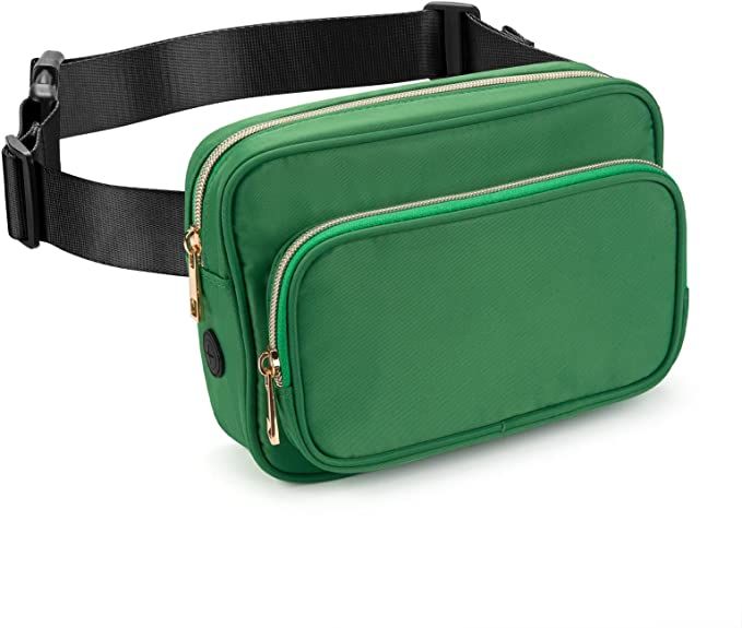 USHAKE Fanny Packs for Women Fashion Waist Pack Belt Bag for Men Crossbody Bags with Multi-Pocket... | Amazon (US)