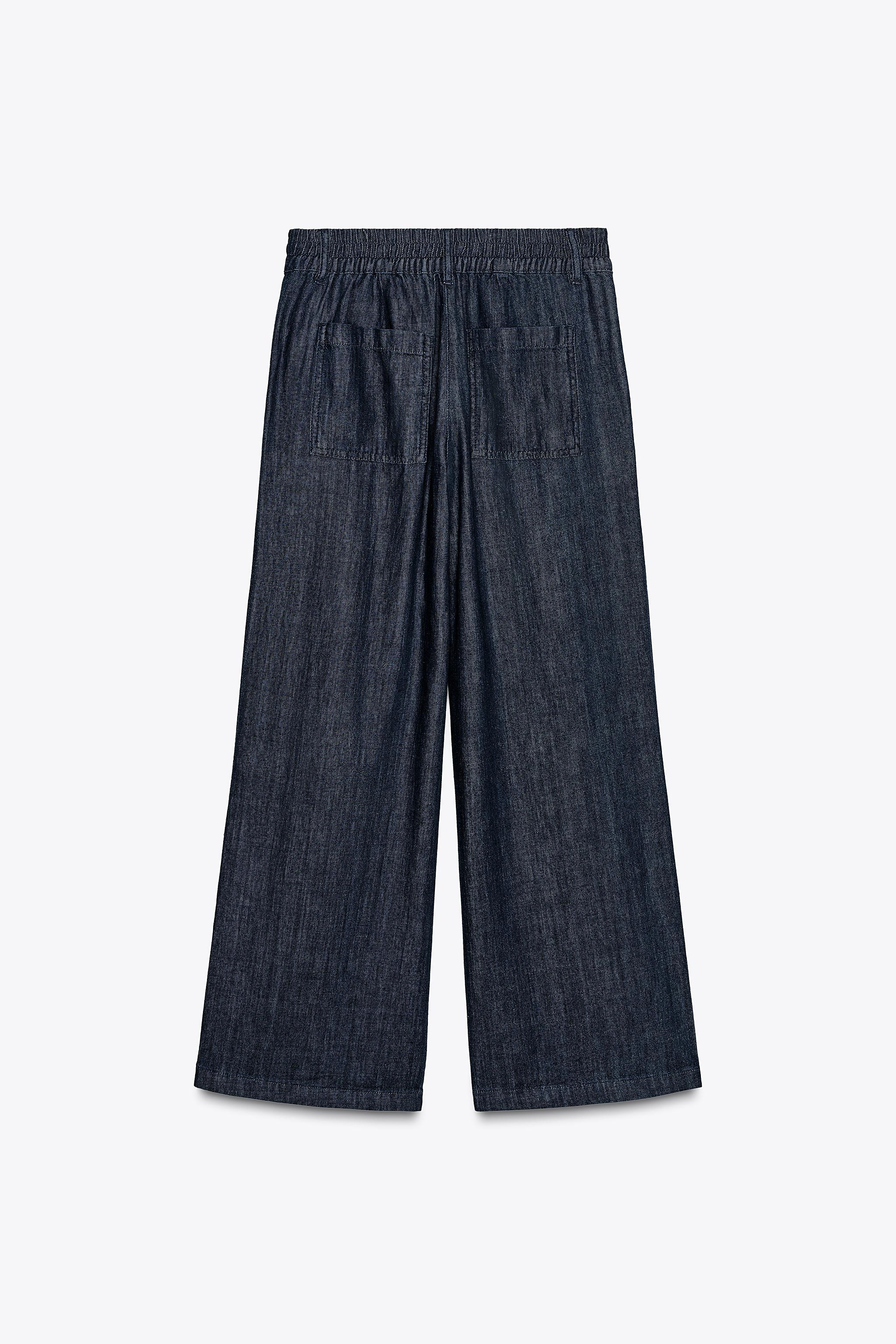 ZW COLLECTION DENIM JOGGER TROUSERS | Zara UK