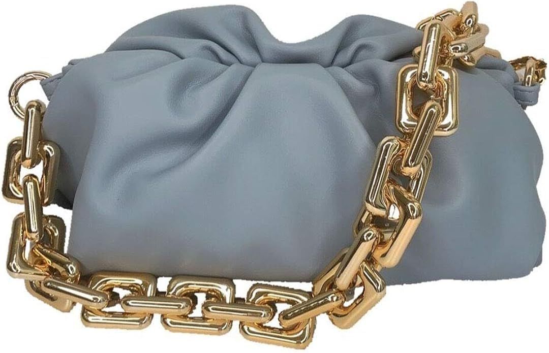 Cloud Bag Dumpling Shoulder Bag Chunky Chain Pouch Bag | Amazon (US)