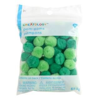 Green Pom Poms by Creatology™, 65ct. | Michaels Stores