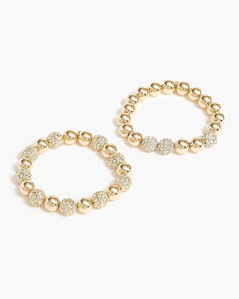 Pavé bracelets set | J.Crew Factory