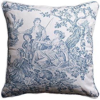 Maison d' Hermine Decorative Pillow Cover 100% Cotton, Toile Cushion Cover with Invisible Zipper ... | Amazon (US)