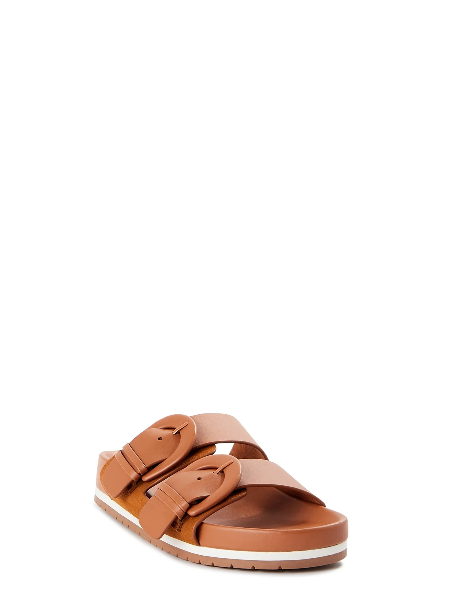 Time and Tru Women's Dressy Footbed Slide Sandal | Walmart (US)
